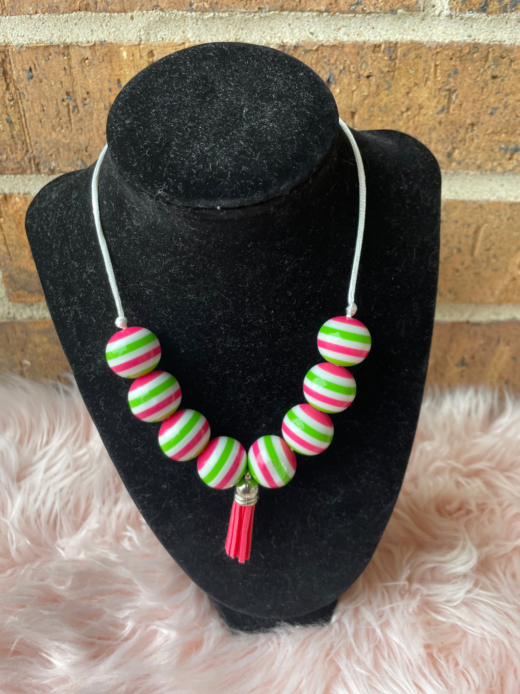 Watermelon Stripes Tassel